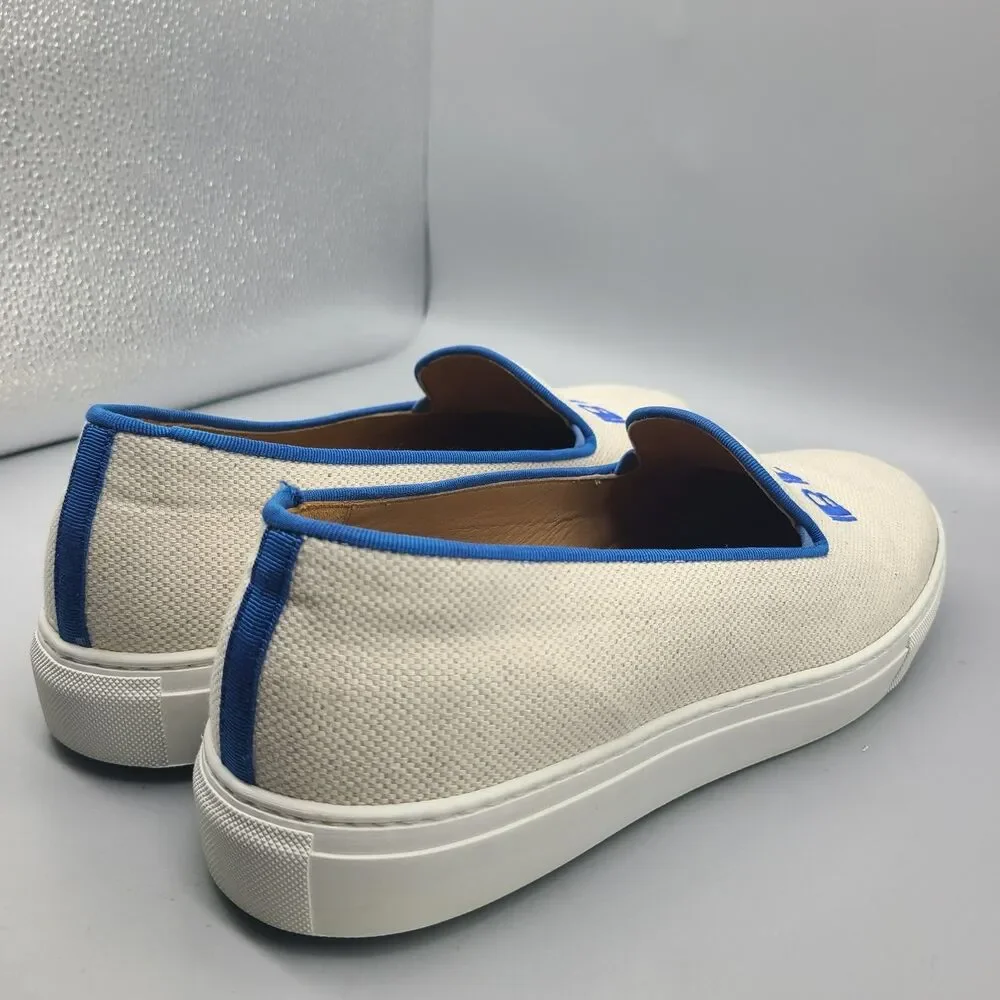 Stubbs & Wootton mens canvas Sneakers Loafers slip-on Shoes sz 10 EE NEW